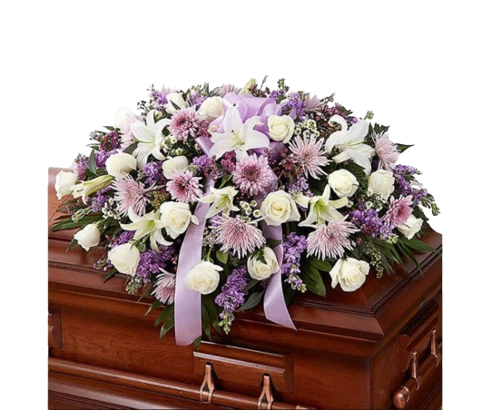 Love in Lavender Casket Spray