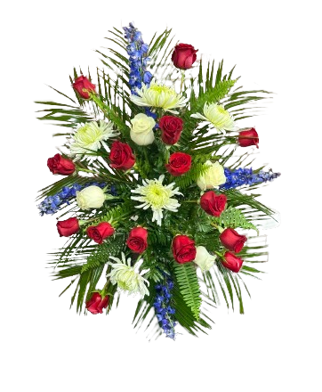 Red White & Blue Standing Spray image 0